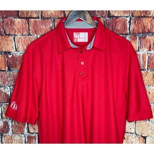 Chick-Fil-A Oobe Team Style Uniform Employee Mens XL Short Sleeve Red Polo Shirt